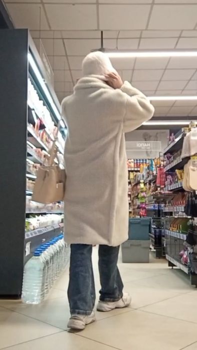 Екошуба довга біла