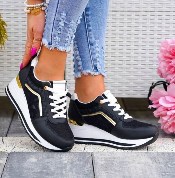 36 37 38 sneakersy 39 40 41 na platformie grubej podeszwie Adidasy