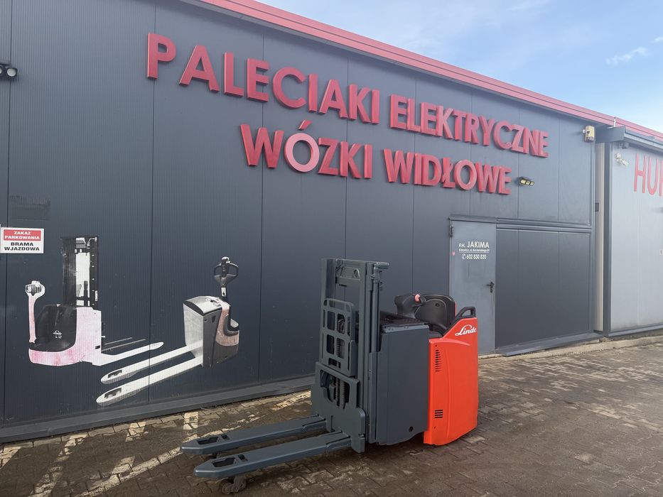 Paleciak elektryczny Linde D 14 Sp 1400 kg 200 cm 2017 r wózek rydwan