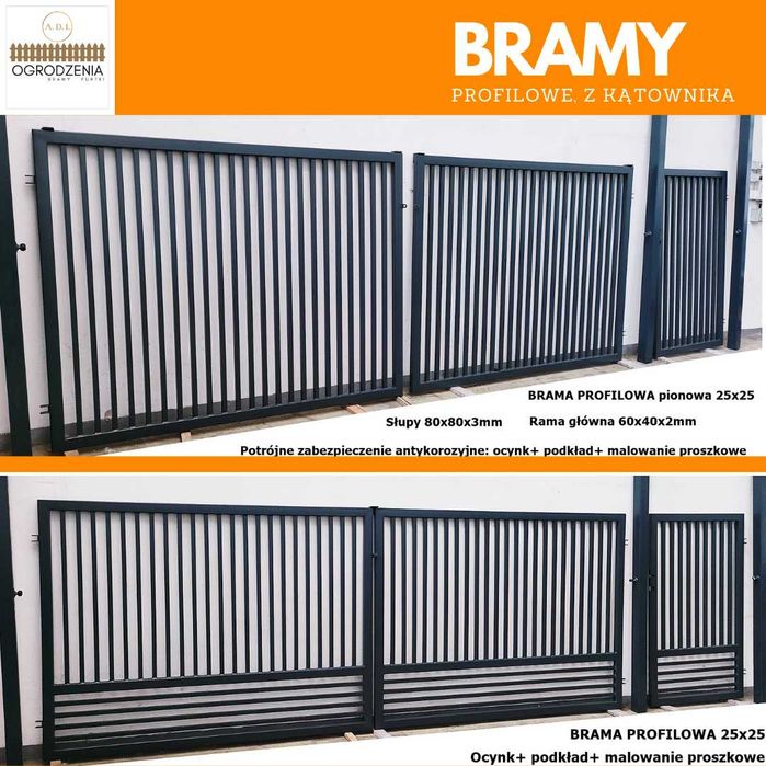 Ogrodzenia z siatki, panelowe, bramy, furtki, materiały i montaż