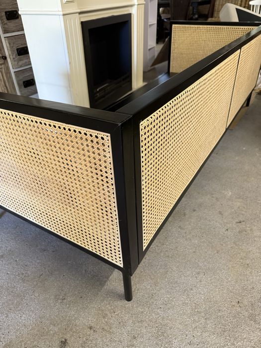 Drewniana kanapa taras balkon ogród zimowy