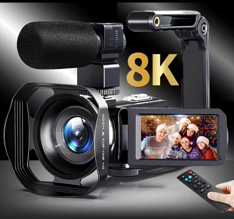 Câmera digital. Câmera de gravação de vídeo 8k
