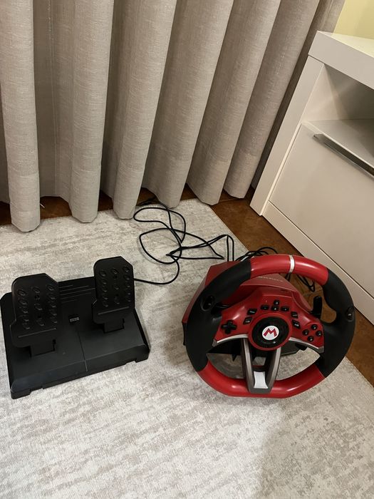 Volante Mario Kart + pedais para Nintendo