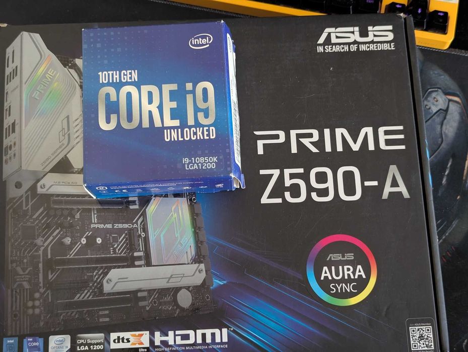 Комплект Intel Core i9 10850K+ Asus Prime Z590 -A  s1200