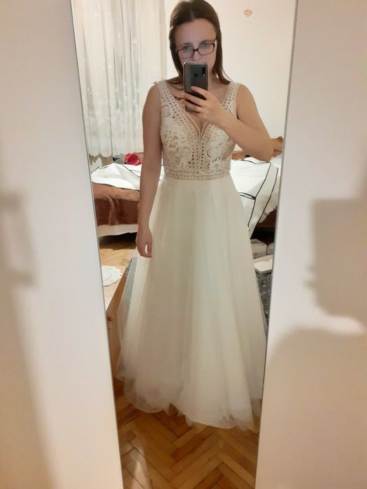 Suknia ślubna boho 36/38