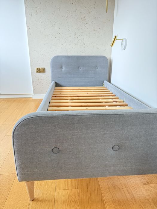 Łóżko tapicerowane Kids Concept, skandynawskie, pod materac 90x200