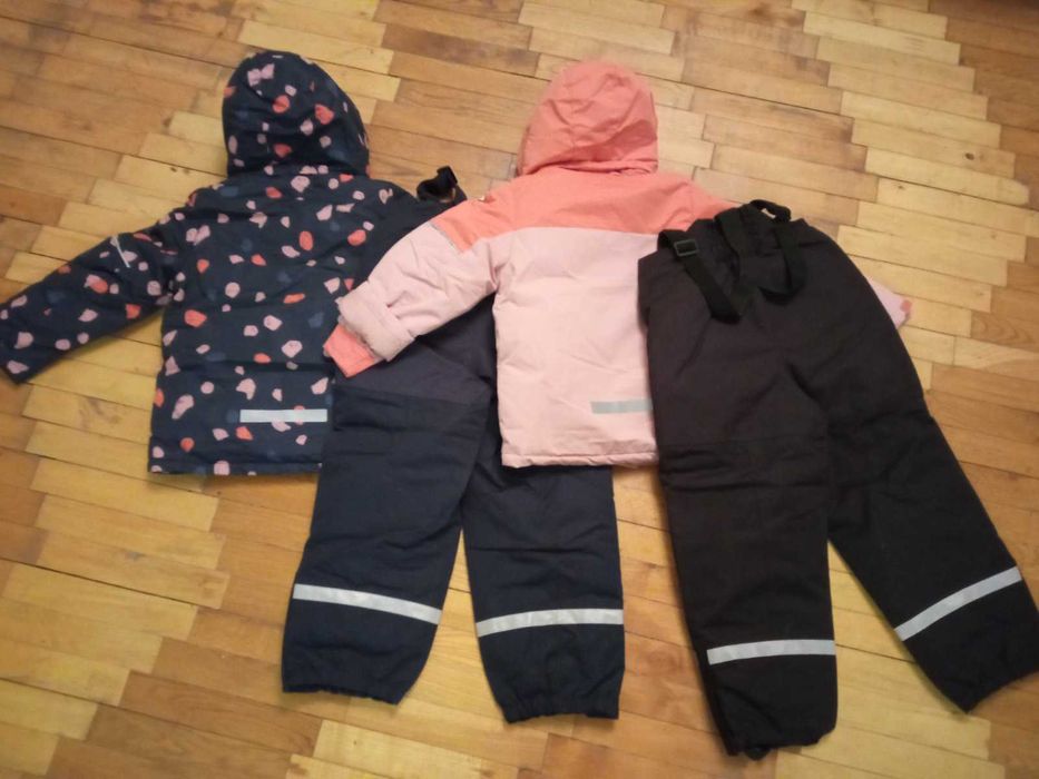 Зимний костюм H&M лыжный комбинезон для девочки близнецов