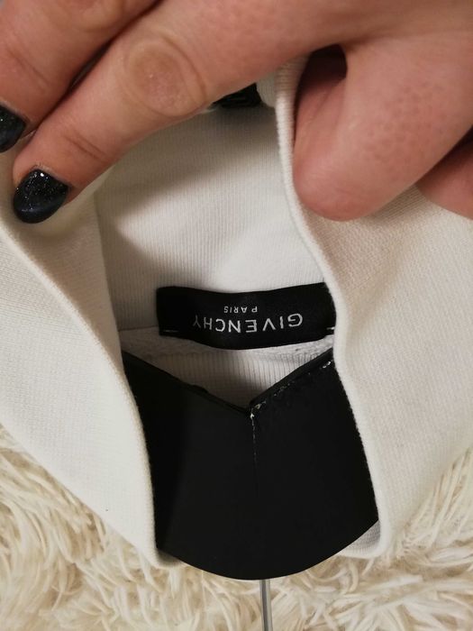 bluza Givenchy M 38 biała z lampasami