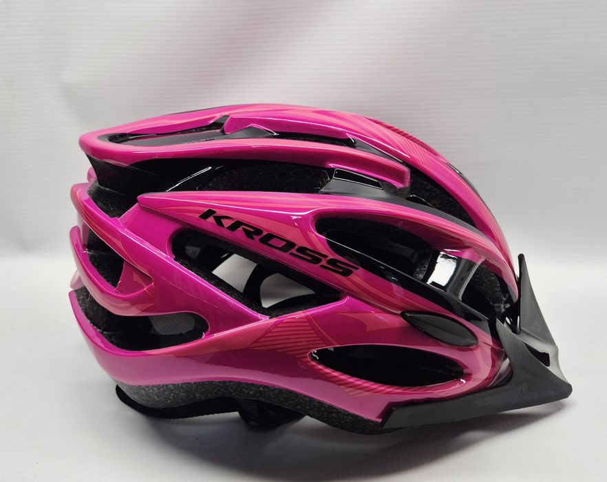 Kask rowerowy KROSS LAKI PINK, Komis Jasło Czackiego
