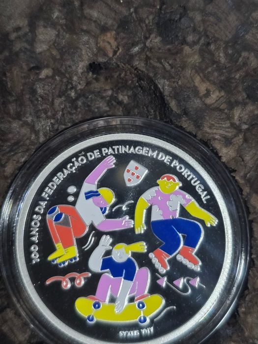 5€ Proof Prata, Federação Patinagem 2024