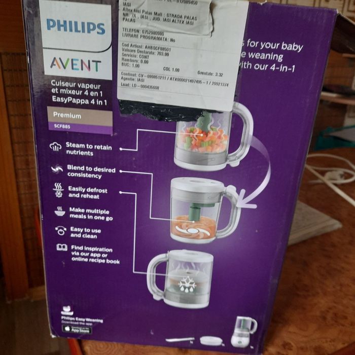 Пароварка-блендер 4 в 1 Philips