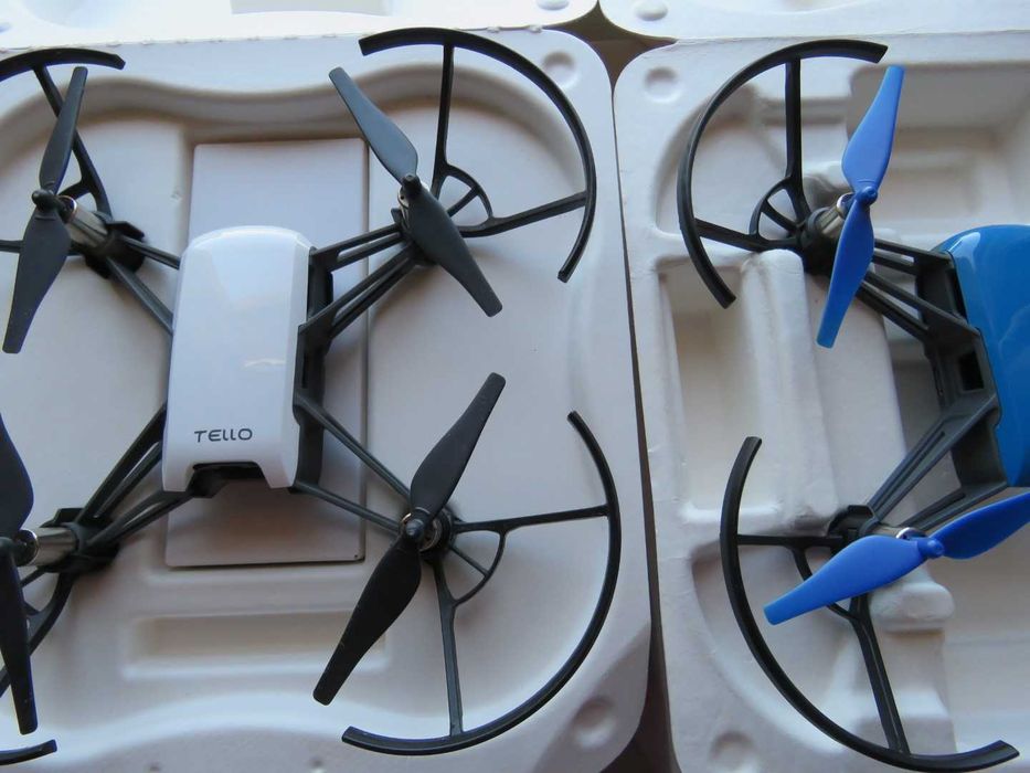 2 drones DJi Tello(Branco e Azul). Ler anuncio