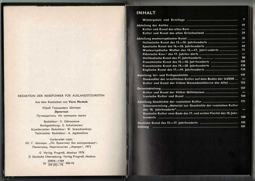 Die Ermitage (Ermitaż) - Шапиро Юрий Горациевиц - Verlag Progreß 1976