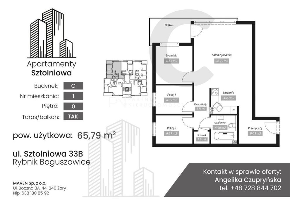 Apartament do wprowadzenia| balkon| winda