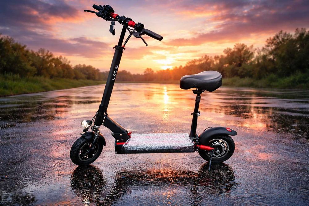 Электросамокат для взрослых и детей до 150 кг Мощный самокат 1000W. Складной самокат электрический 18000 mAh. Скорость до 50км, пробег до 50, 3 режима