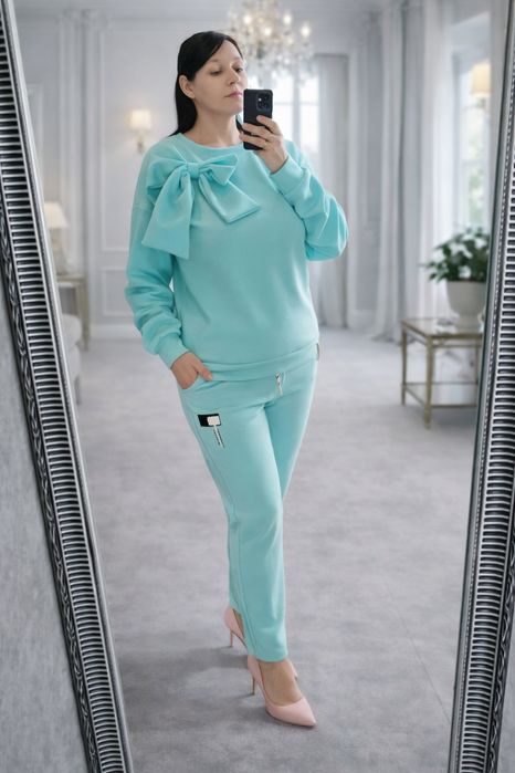 Komplet dresowy elegancja kokarda