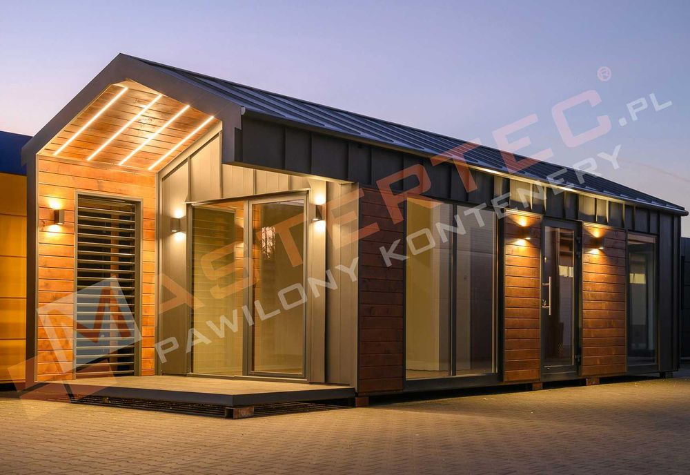 Nowoczesny Domek modułowy całoroczny 35m2  PIR 160mm Cena Brutto !!