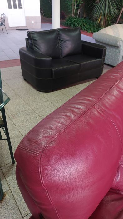 Sofás em pele genuina como novo