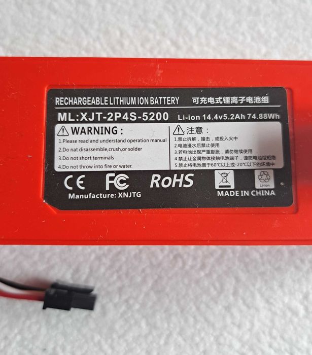 Bateria de substituição para aspirador robot Xiaomi Roborock