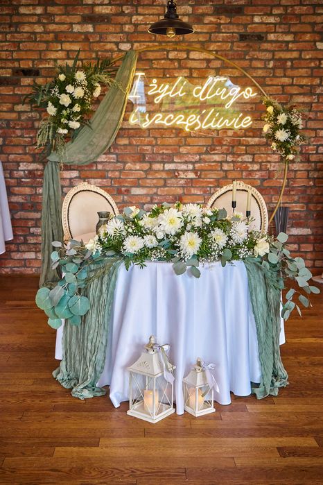 Napis świetlny LED neon weselny - I żyli długo i szczęślwie LEDON