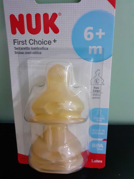 Nuk tetina para biberão +6m