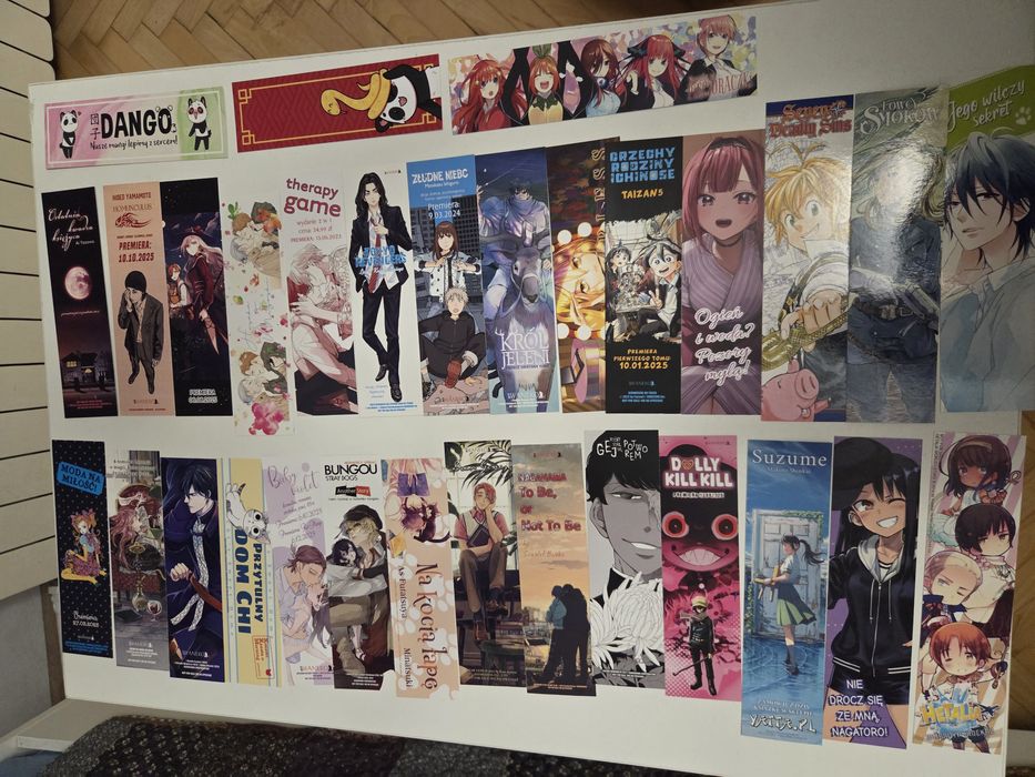 Zakładki manga cena za szt.