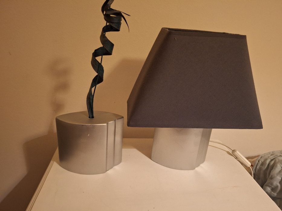 Conjunto  candeeiro + jarra decorativa