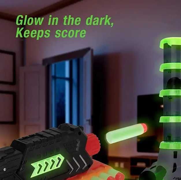 Игровой  развивающий набор Тир башня Dark Wars пистолет бластер