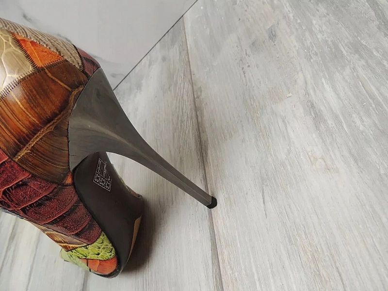 Gianmarco Lorenzi Mix Leather Premium Szpic Szpilki Kozaki