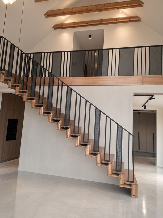 Nowoczesne balustrady stalowe wewnętrzne, Pinterest