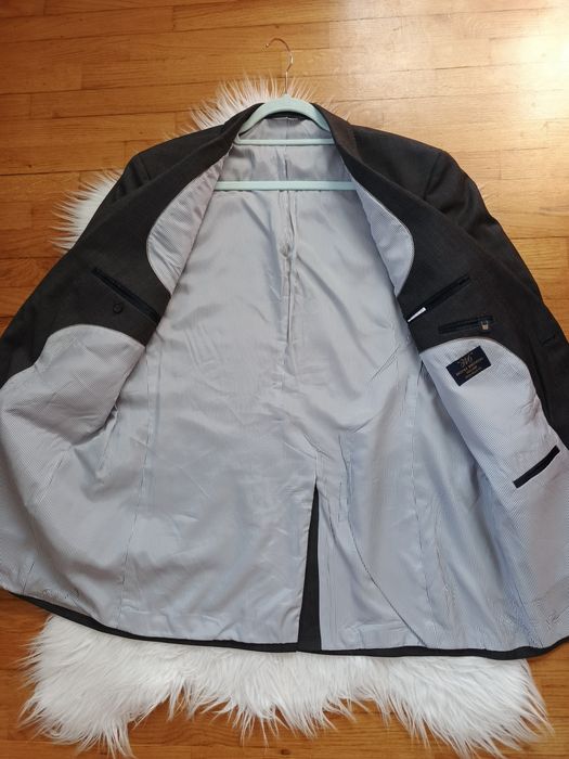 Marynarka, Brooks Brothers, 346, 56L, szara, 88% wełna