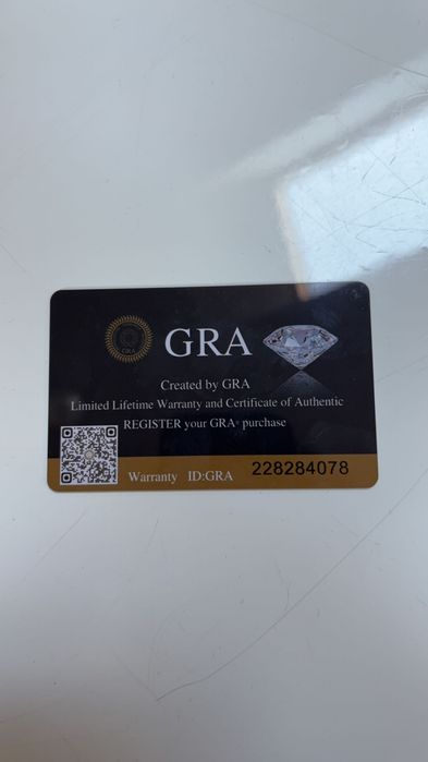 Kolczyki s925 moissanite Certyfikat GRA