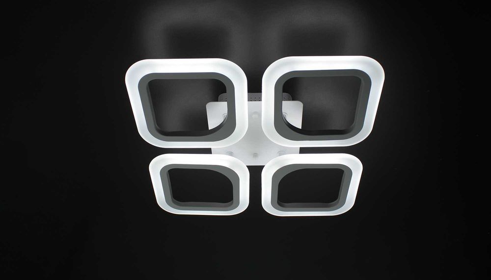 Led-060/4S без підсвічування основи 48Вт люстра смарт лед з пультом