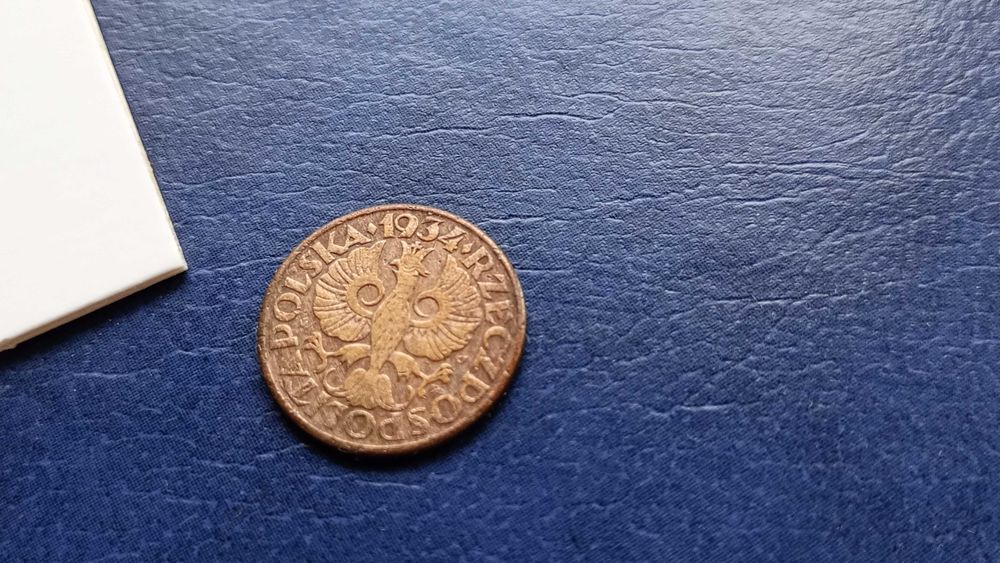 Stare monety Medal 2 gr 1934 2RP częściowy połysk