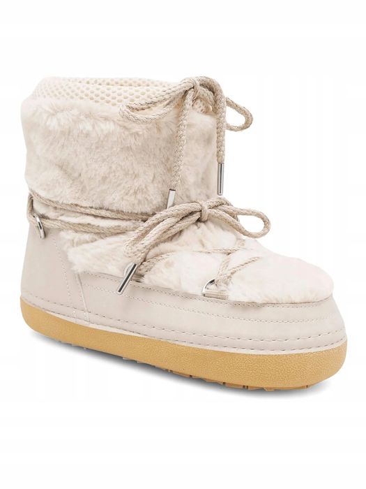 Deezee 40/41 Buty Damskie Śniegowce Seraphine N9038 Beżowe T1344