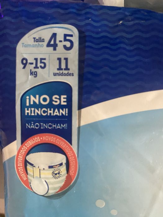 Dodot Splashers Fraldas natação praia piscina 9-15 kg tam 4-5