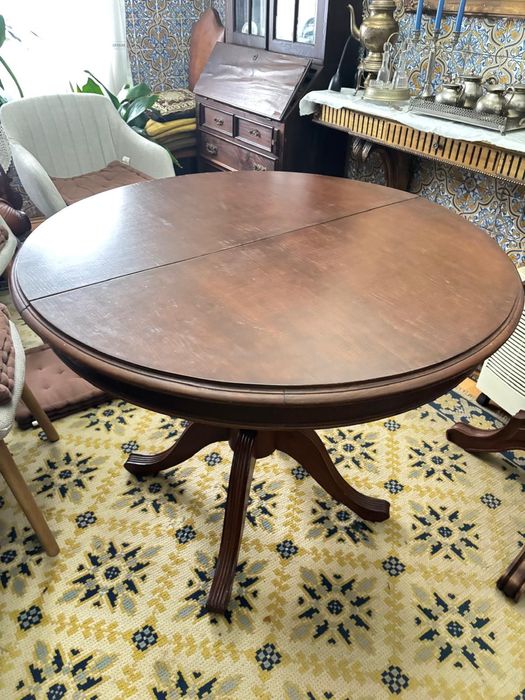 Mesa madeira extensiva