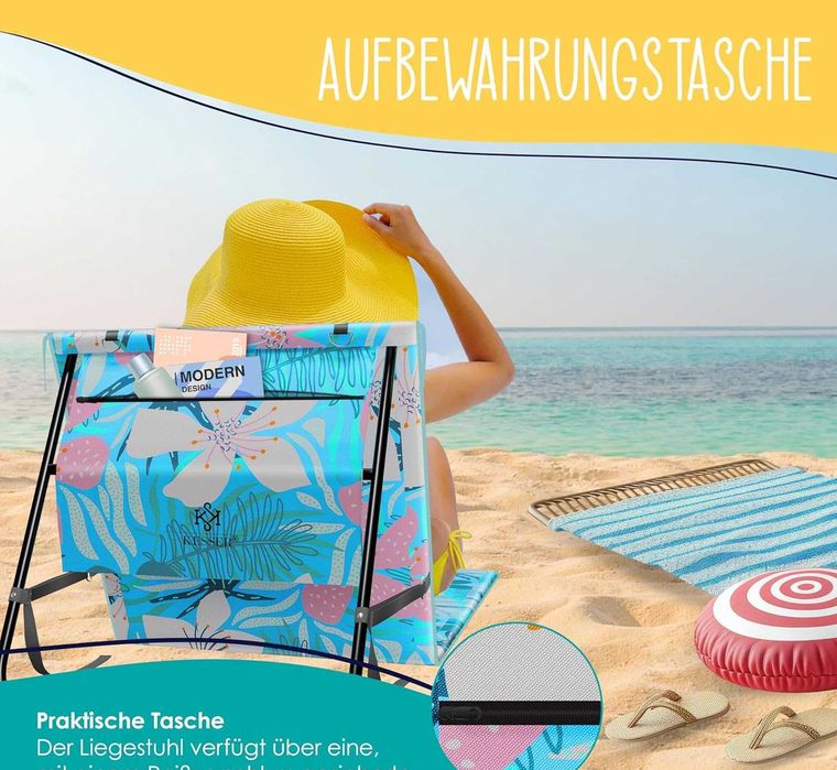 Nowy leżak plażowy / leżaki / leżanka / mata / KESSER !8857!