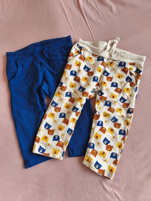 Spodnie niemowlęce dresowe 2 szt. rozm. 74