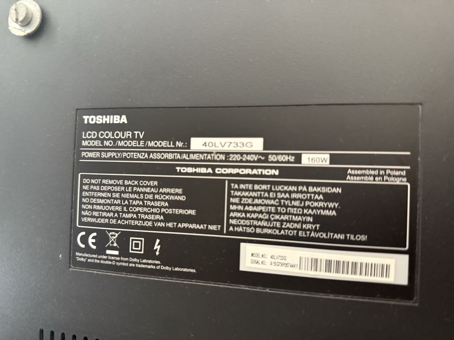 TV Toshiba 64*100