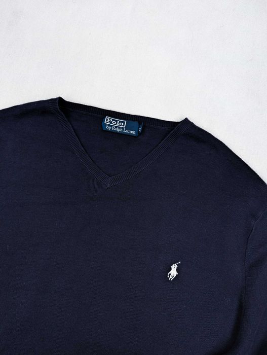 Polo Ralph Lauren granatowy sweter XL logo