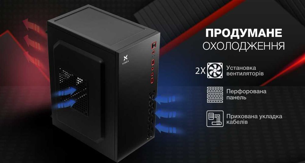 НОВИЙ Комп Intel Core i3-12100/16GB DDR4/ без Ж.Д.