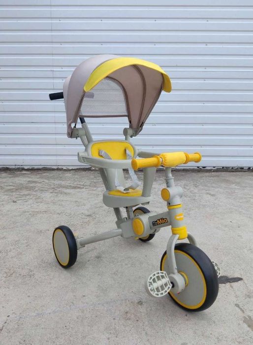 Продам Дитячий велосипед біговел з батьківською ручкою Mamma.Mia 3 в 1 б/в