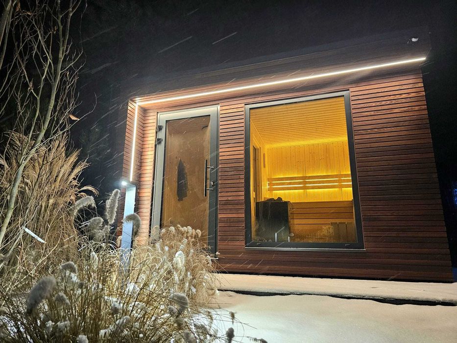 SAUNA PREMIUM pełen zestaw izolowana abachi harvia piec JACUZZI