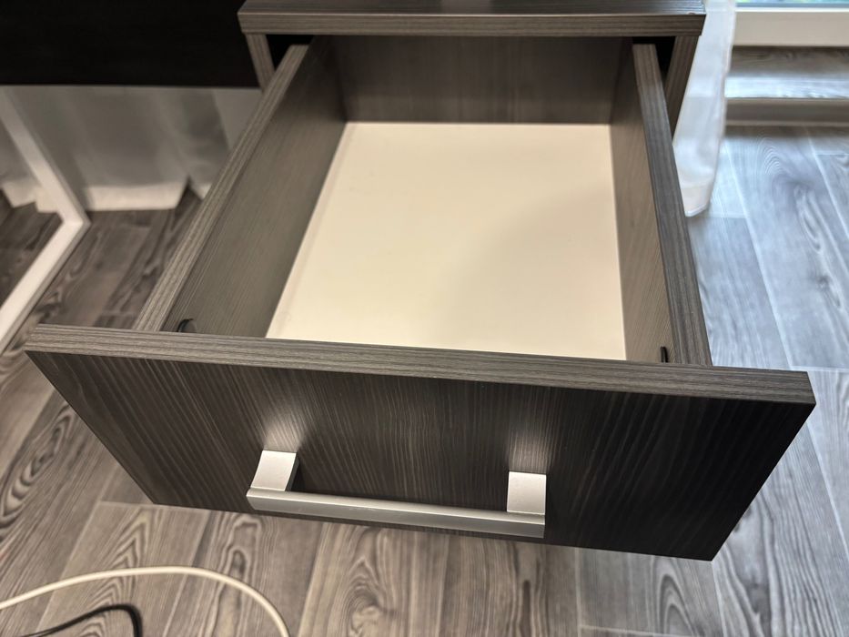 Стіл компʼютерний з ящиками північне дерево темне