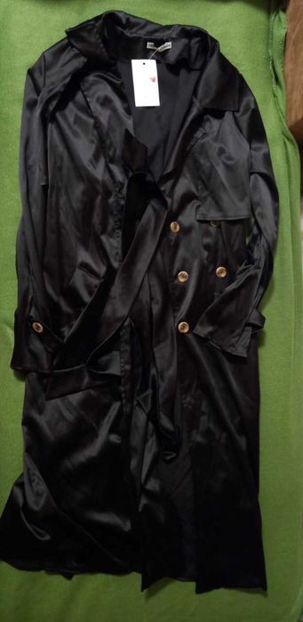 Тренч осінній/весняний чорний. Новий