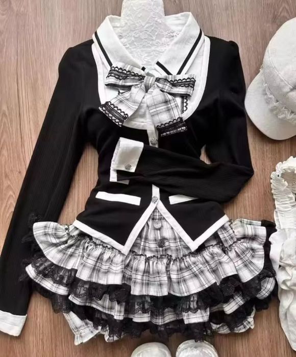 fashion lolita sweet костюм юбка и кофточка