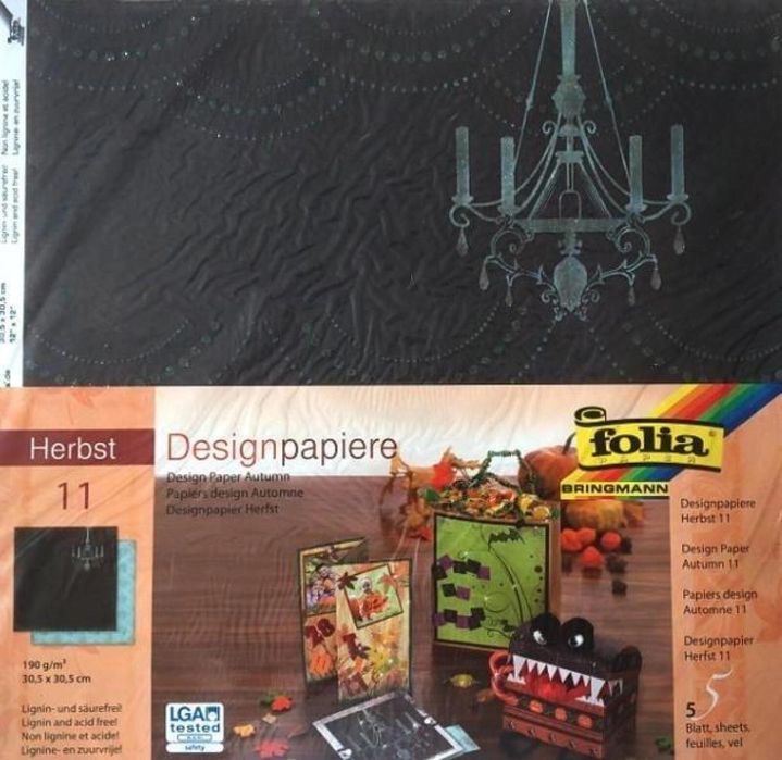 Design-papier 190 g/m2/30,5x30,5cm 5ark folia,305x2 mm