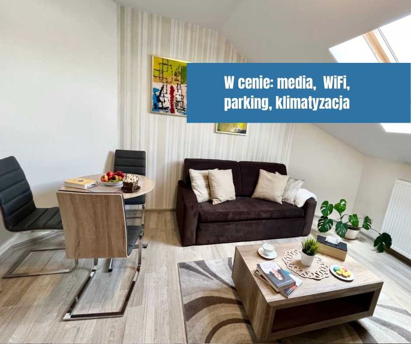 Kawalerka na wynajem w Pszczynie | Klimatyzacja. Balkon. Media w cenie