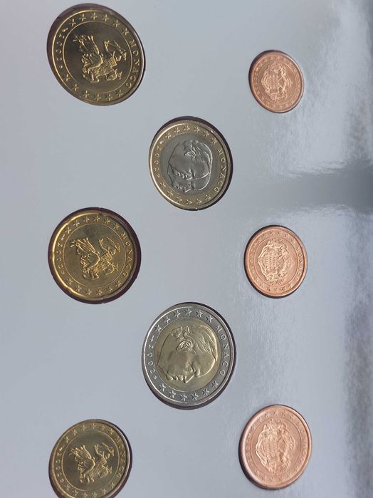 Serie de moedas euro do Vaticano e Mónaco